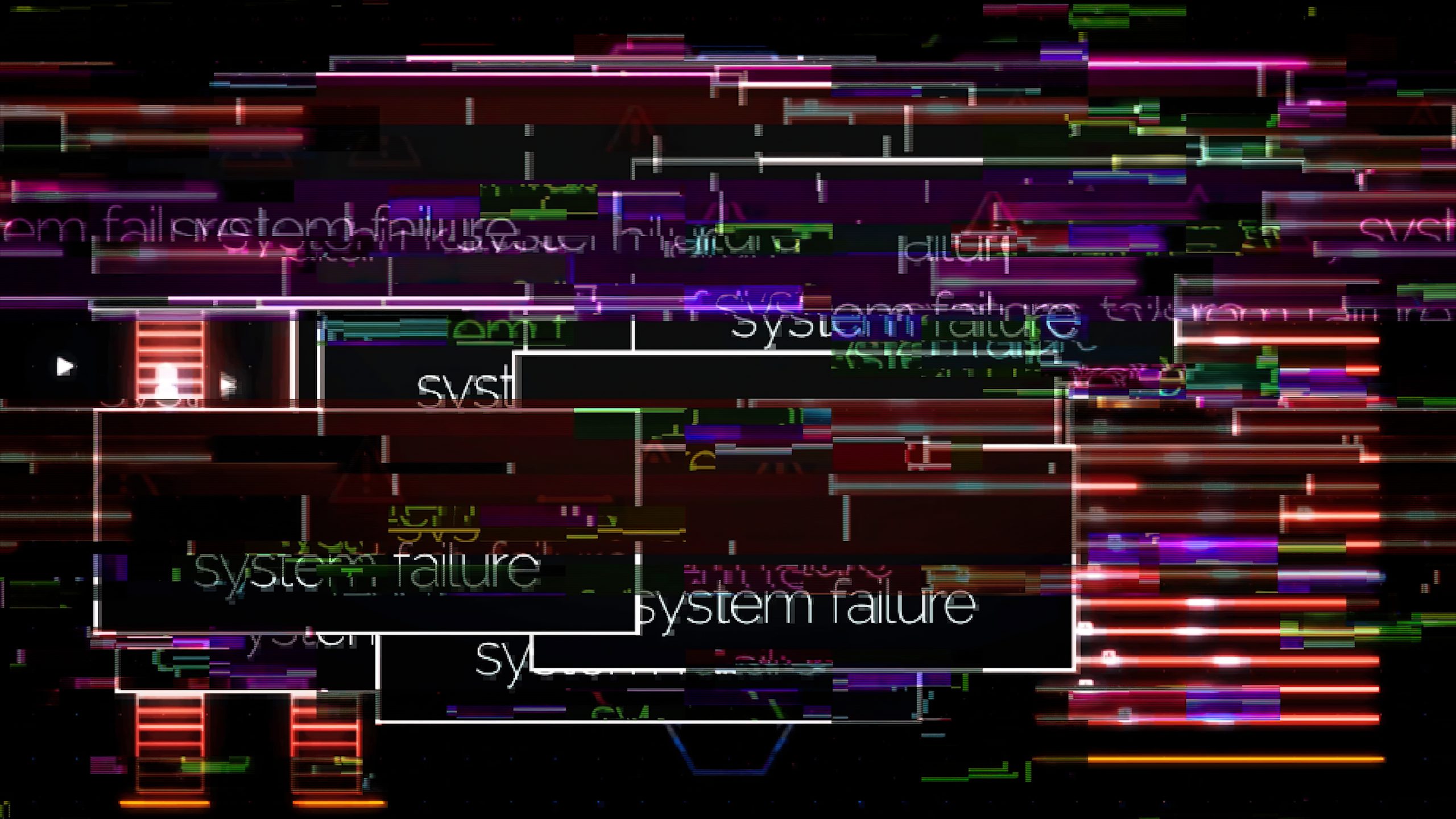 A computer screen is filled with corrupted files showing the scary results of a data breach. Businesses are warned to be proactive about their cybersecurity to prevent their data being compromised. Symsafe are cybersecurity experts who can assist.