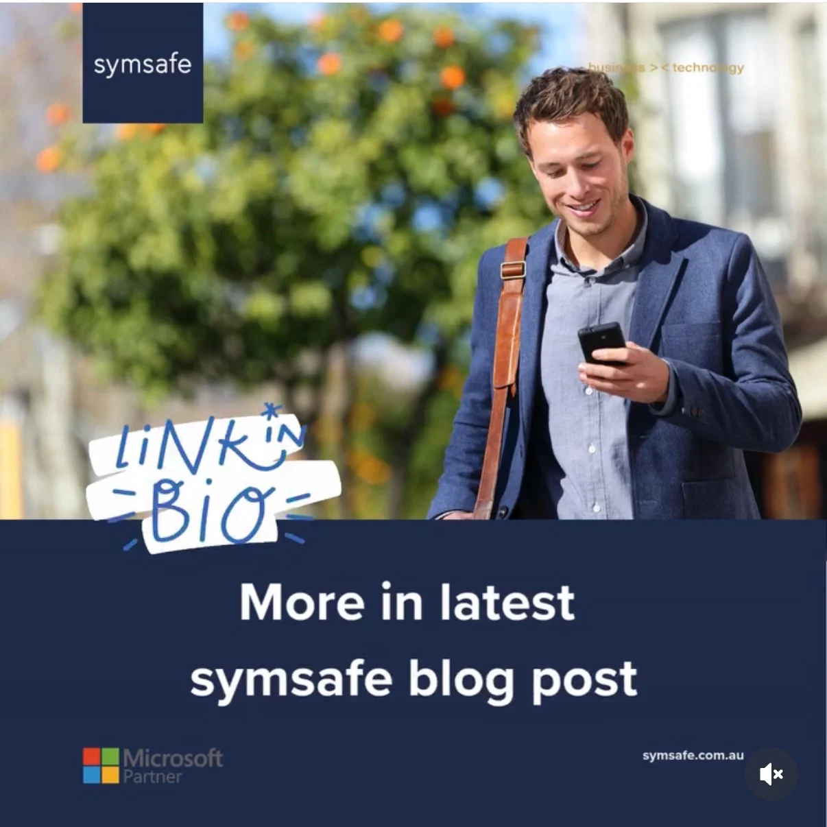 Symsafe Instagram - Link to blog post about M365 settings